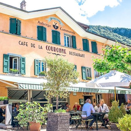 Auberge Communale De La Couronne Yvorne Exterior foto